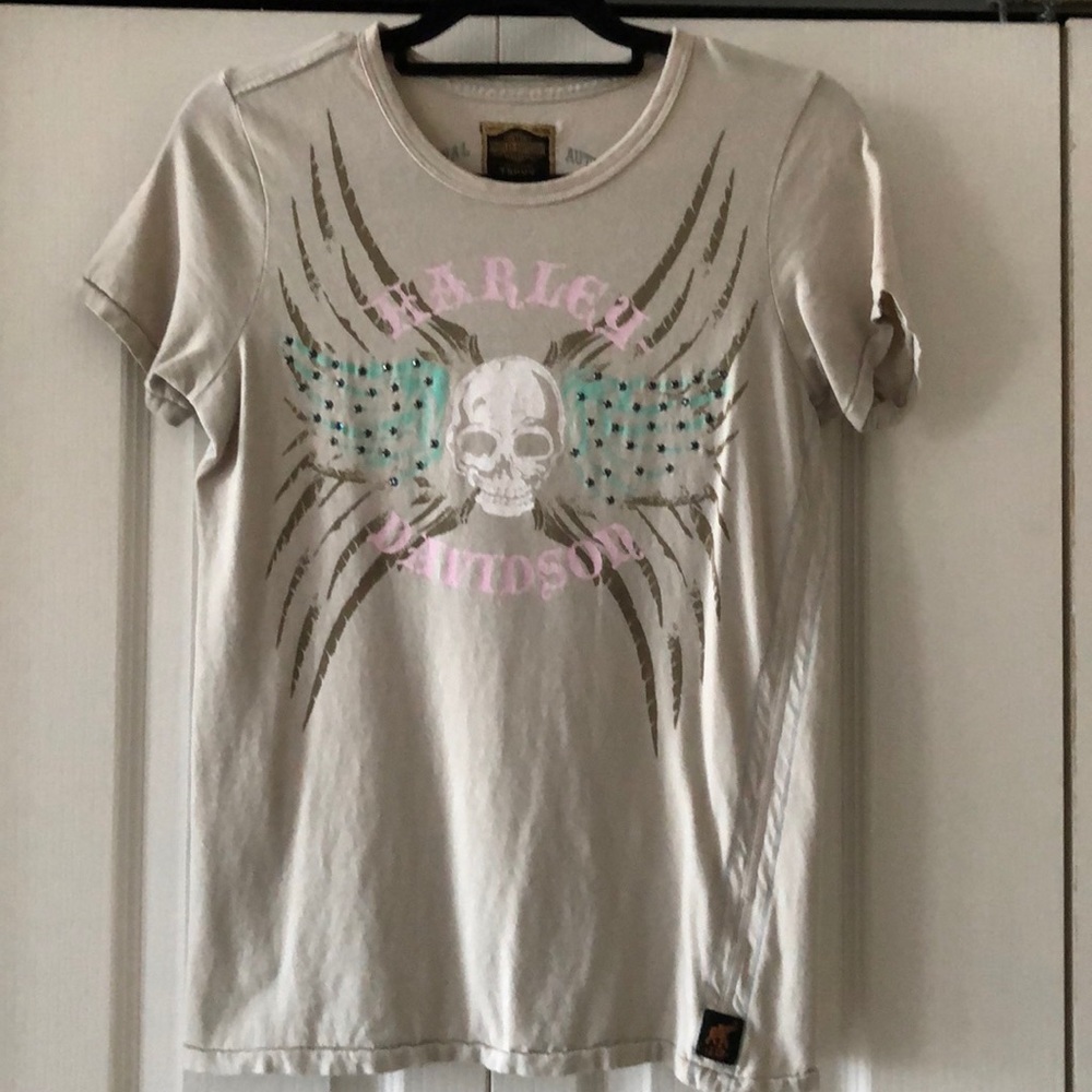Trunk Harley Davidson sz XL Swarovski tee